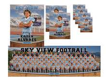 Load image into Gallery viewer, SV Youth Football Silver Package with digital proofs of the individuals
