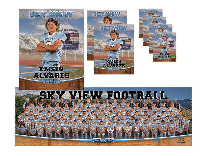 SV Youth Football Silver Package with digital proofs of the individuals