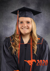 Digital Copy of Mountain Crest 5x7 Print of Cap and gown photo