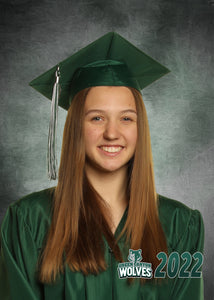 Green Canyon 5x7 Print of Cap and gown