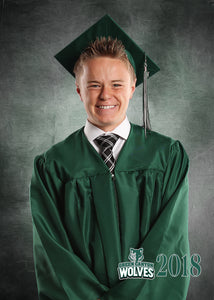 Digital Copy of Green Canyon 5x7 Print of Cap and gown photo