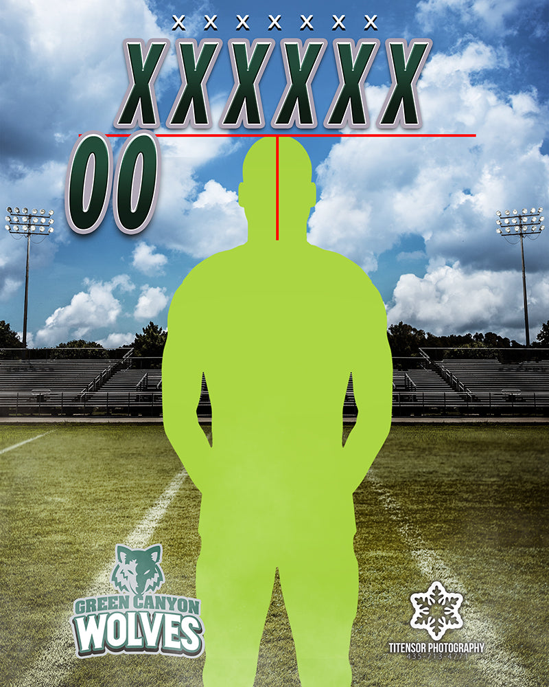 Green Canyon Youth Football 8x10 individual Digital Copy